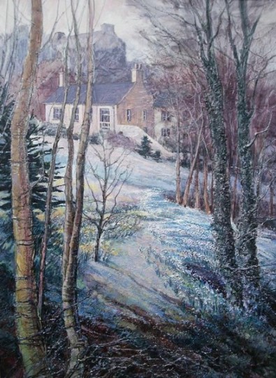 Snowdrops at Millvale on a Frosty Morning by Cora Harrington r